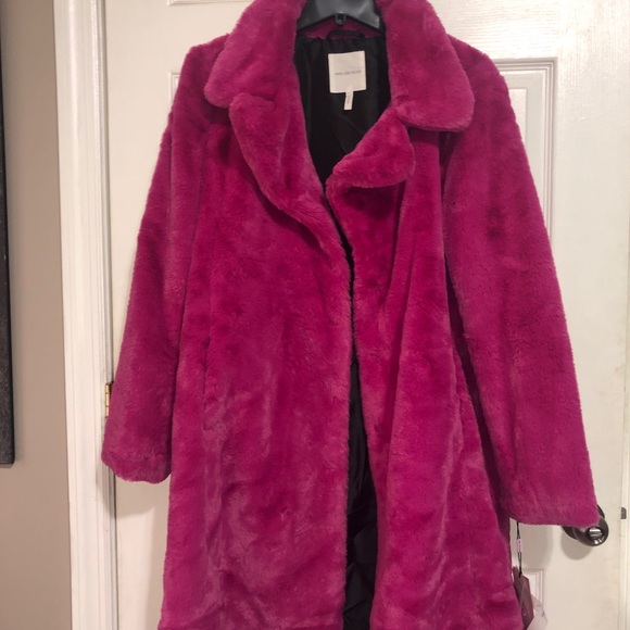 Avec Les Filles Jackets & Blazers - hot pink faux fur coat
